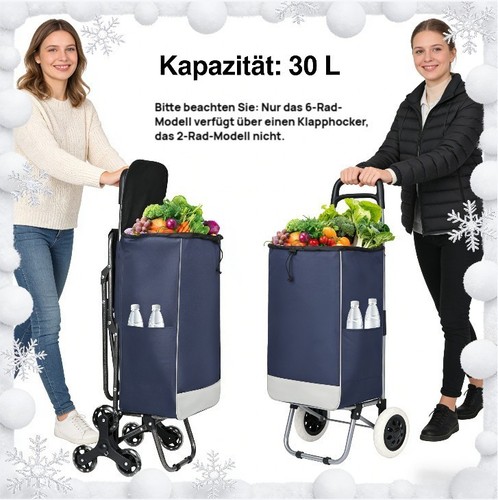 Einkaufstrolley 30l kapazität - einkaufstrolley,