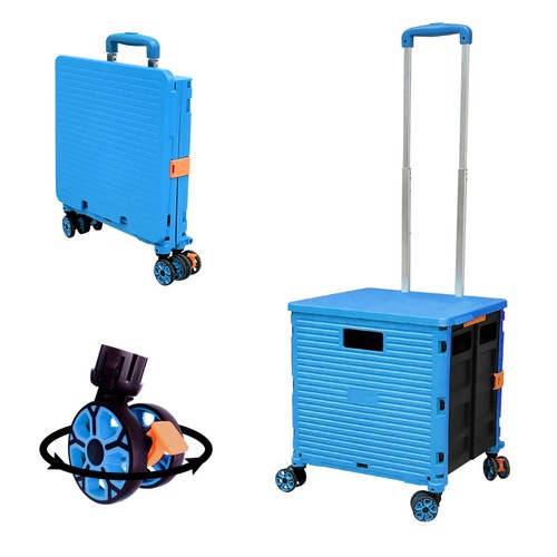 Faltbarer einkaufstrolley 50l - faltbarer,